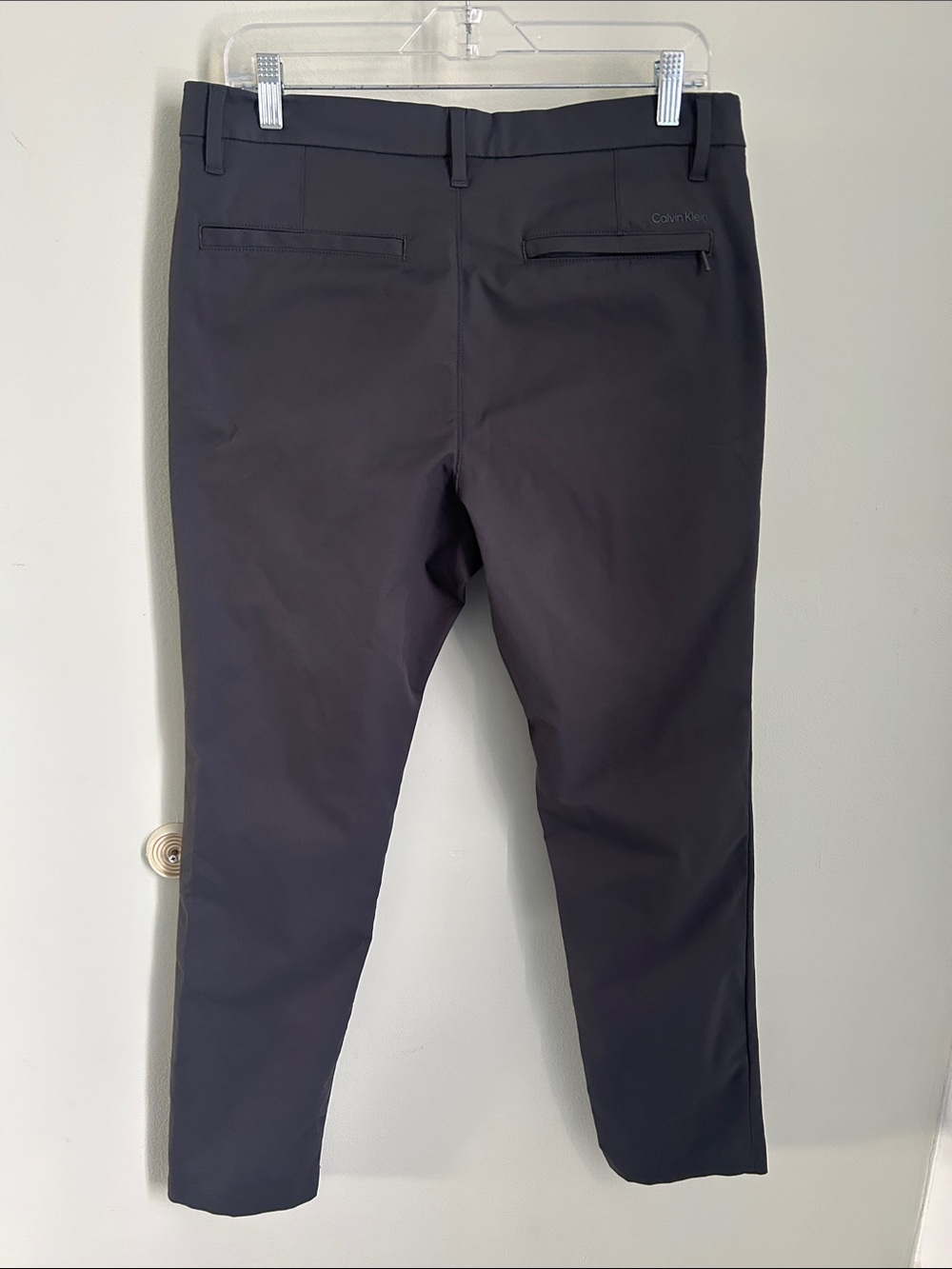Calvin Klein Men's Charcoal Slim Chinos